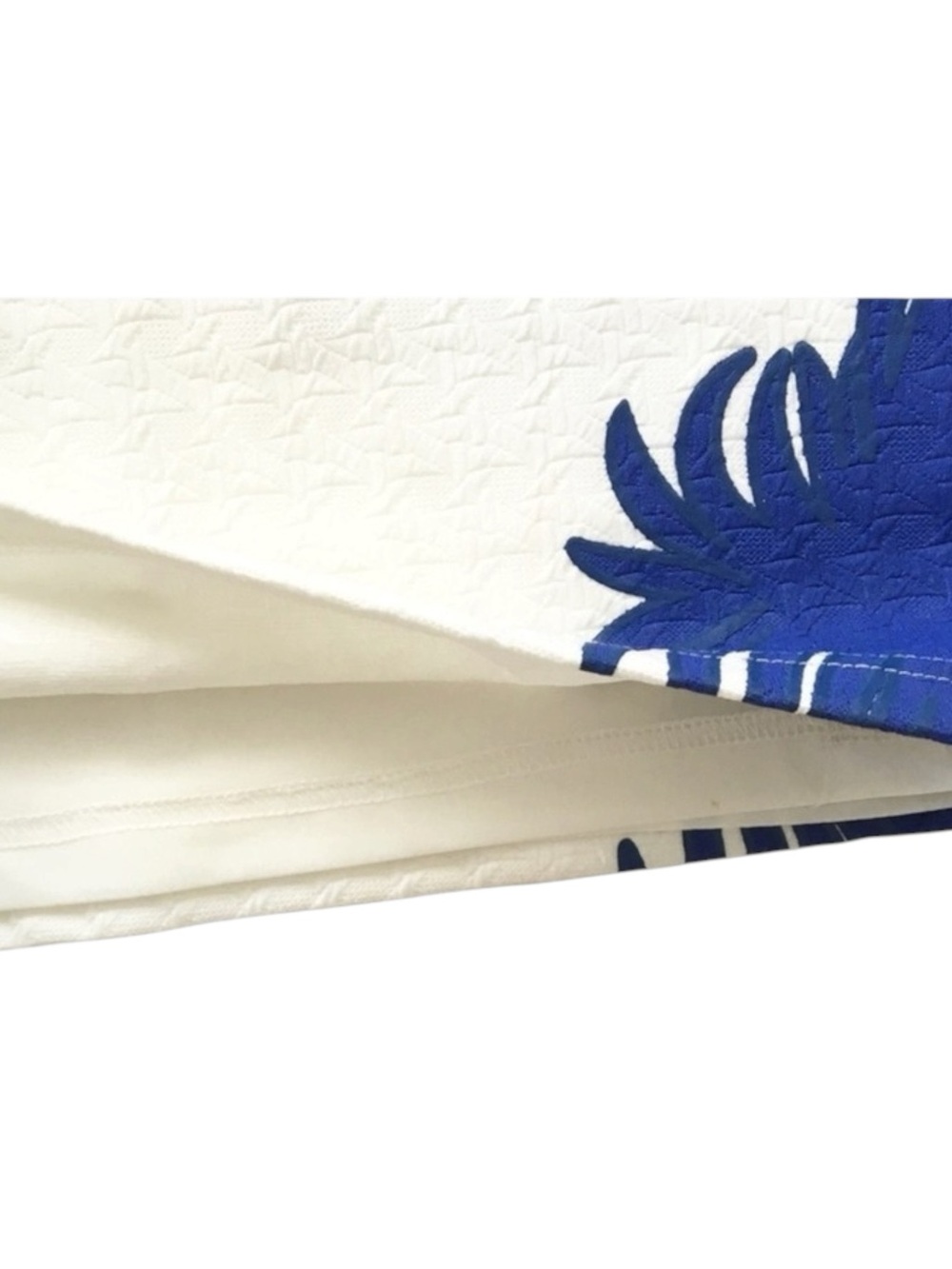 new LF Mika & Gala ༄ Textured Leaf Print Mini Skirt ༄ Jewel Tone Cobalt + White - Picture 12 of 16